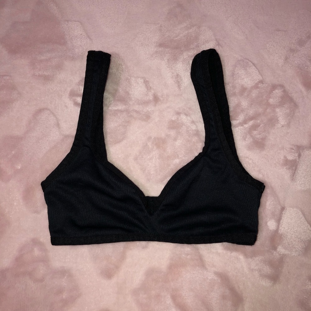 For Love and Lemons Black Sports Bra